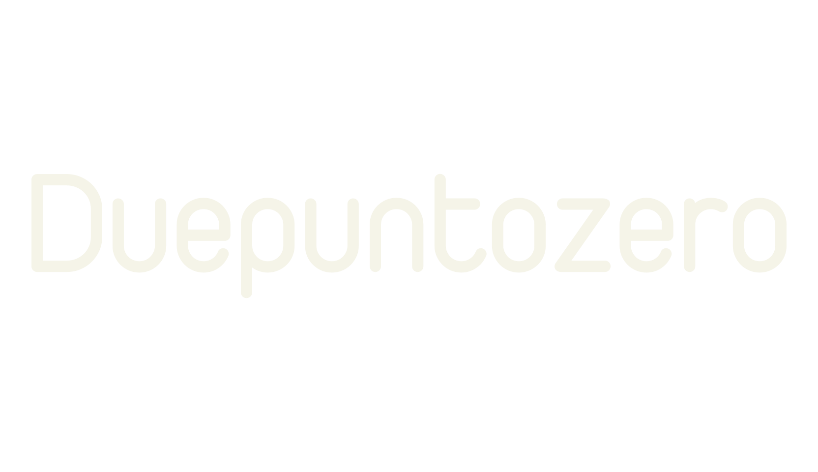 Duepuntozero, rounded font preview