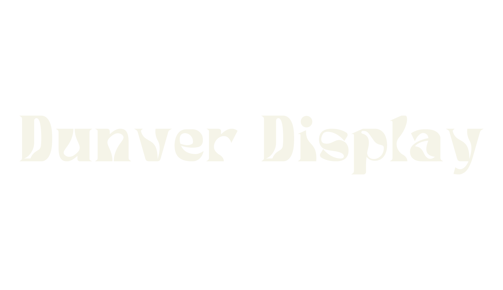 Dunver Display, sans font preview