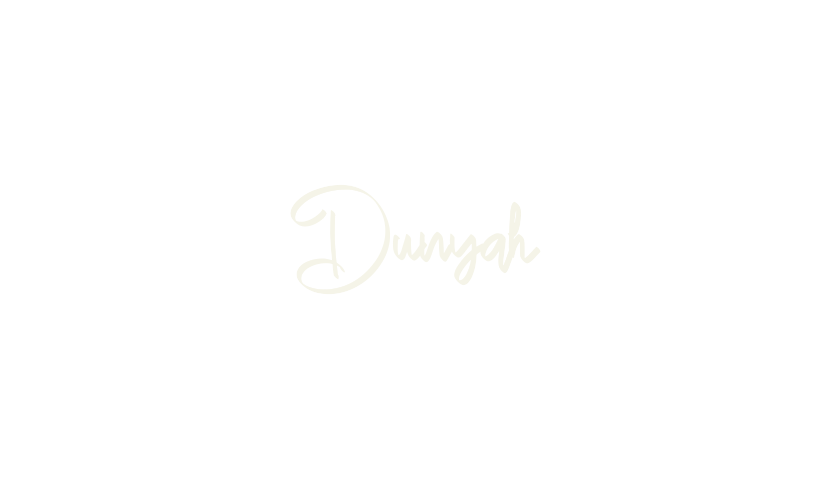 Dunyah, cursive font preview