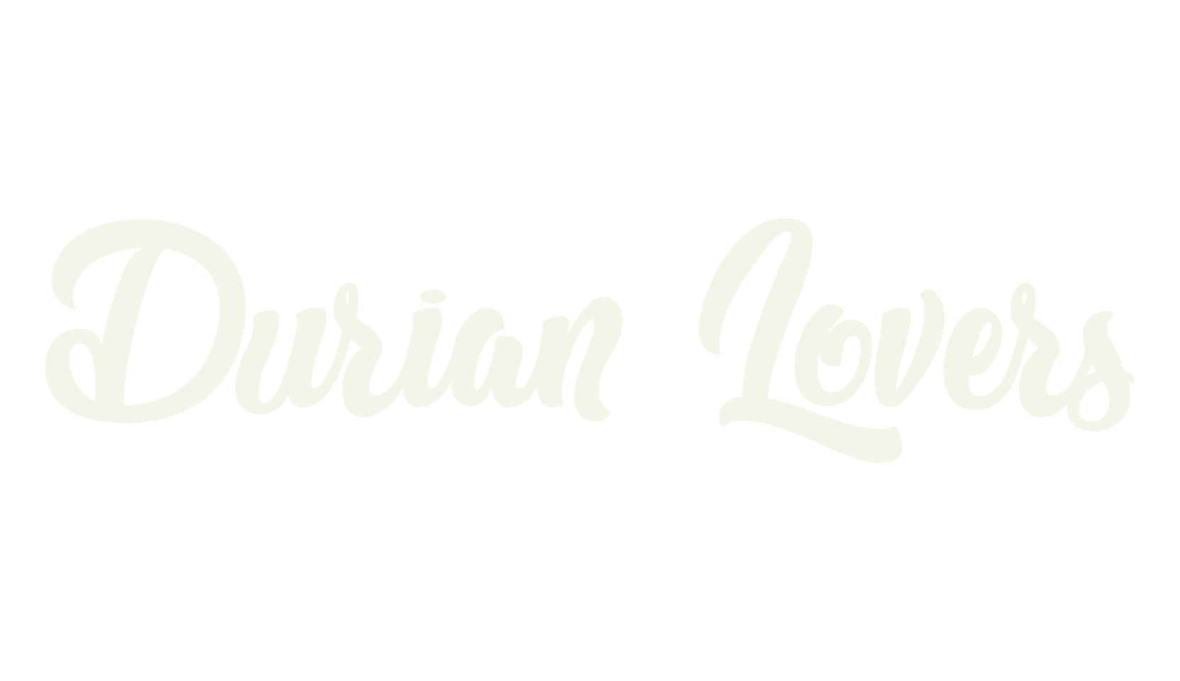 Durian Lovers, lettering font preview