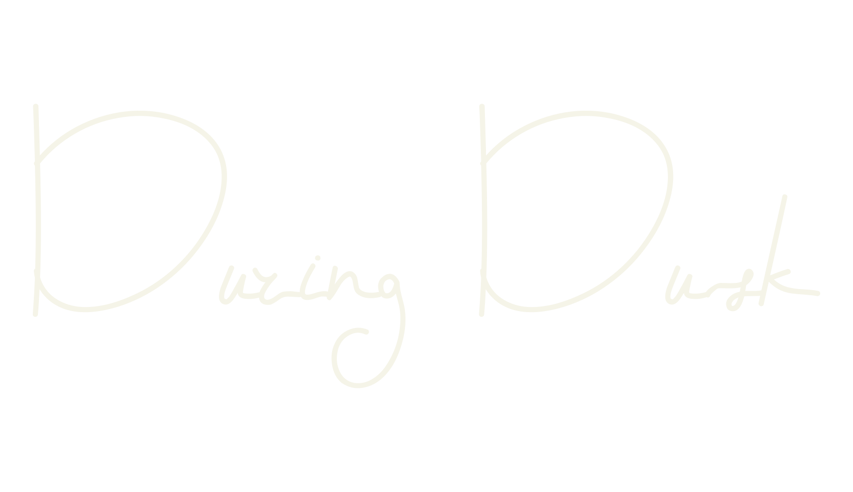 During Dusk, thin font preview