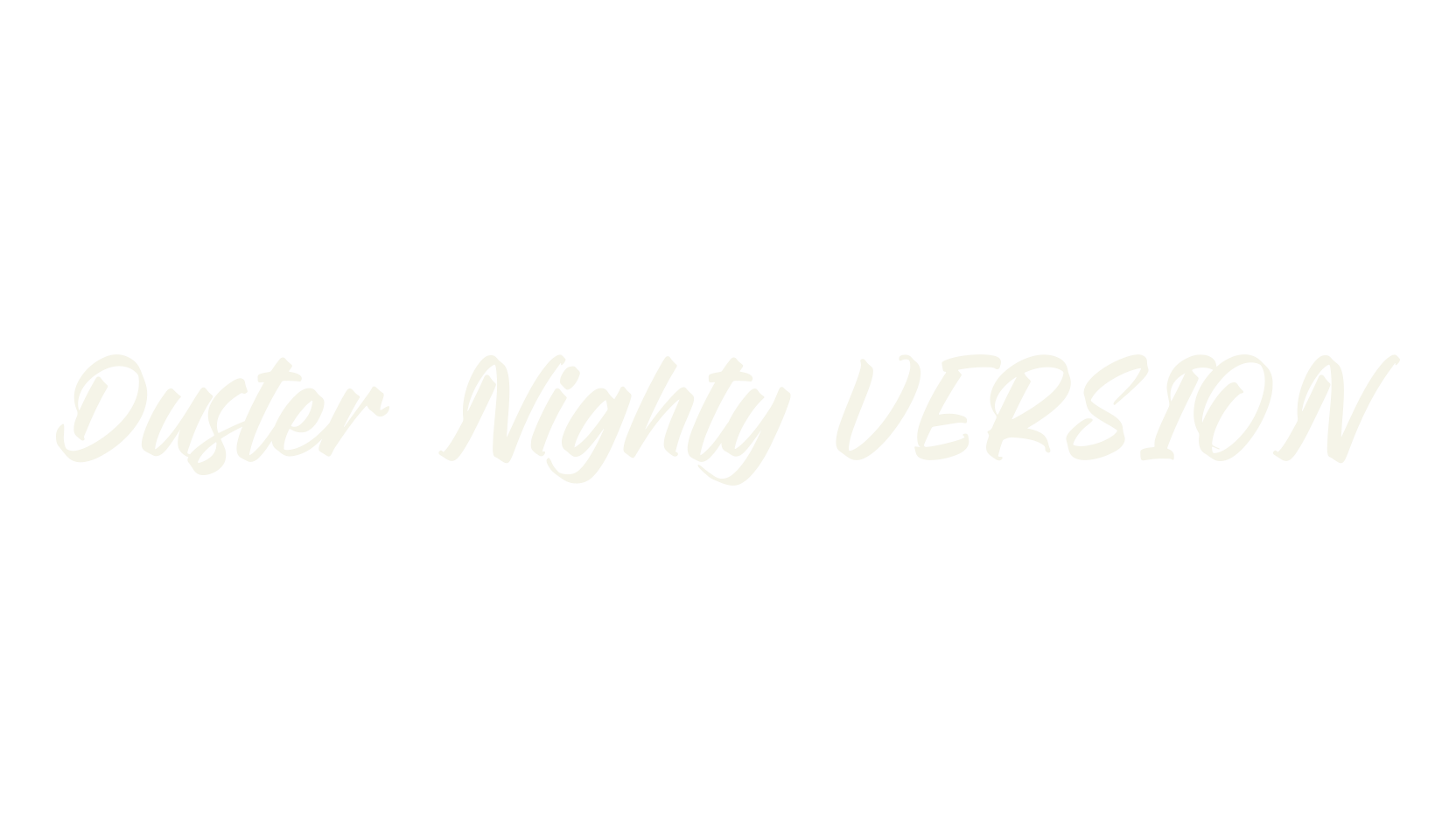 Duster Nighty VERSION, script font preview
