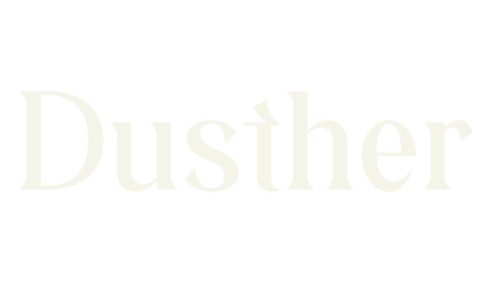 Dusther, logo font preview
