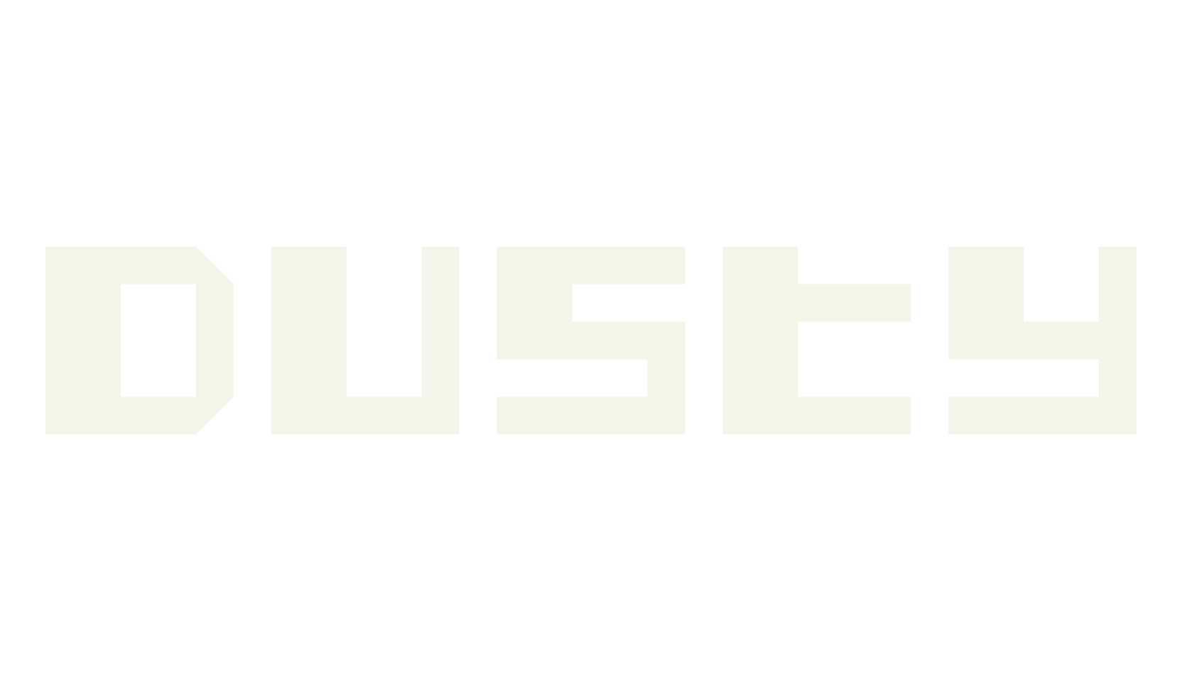Dusty, square font preview