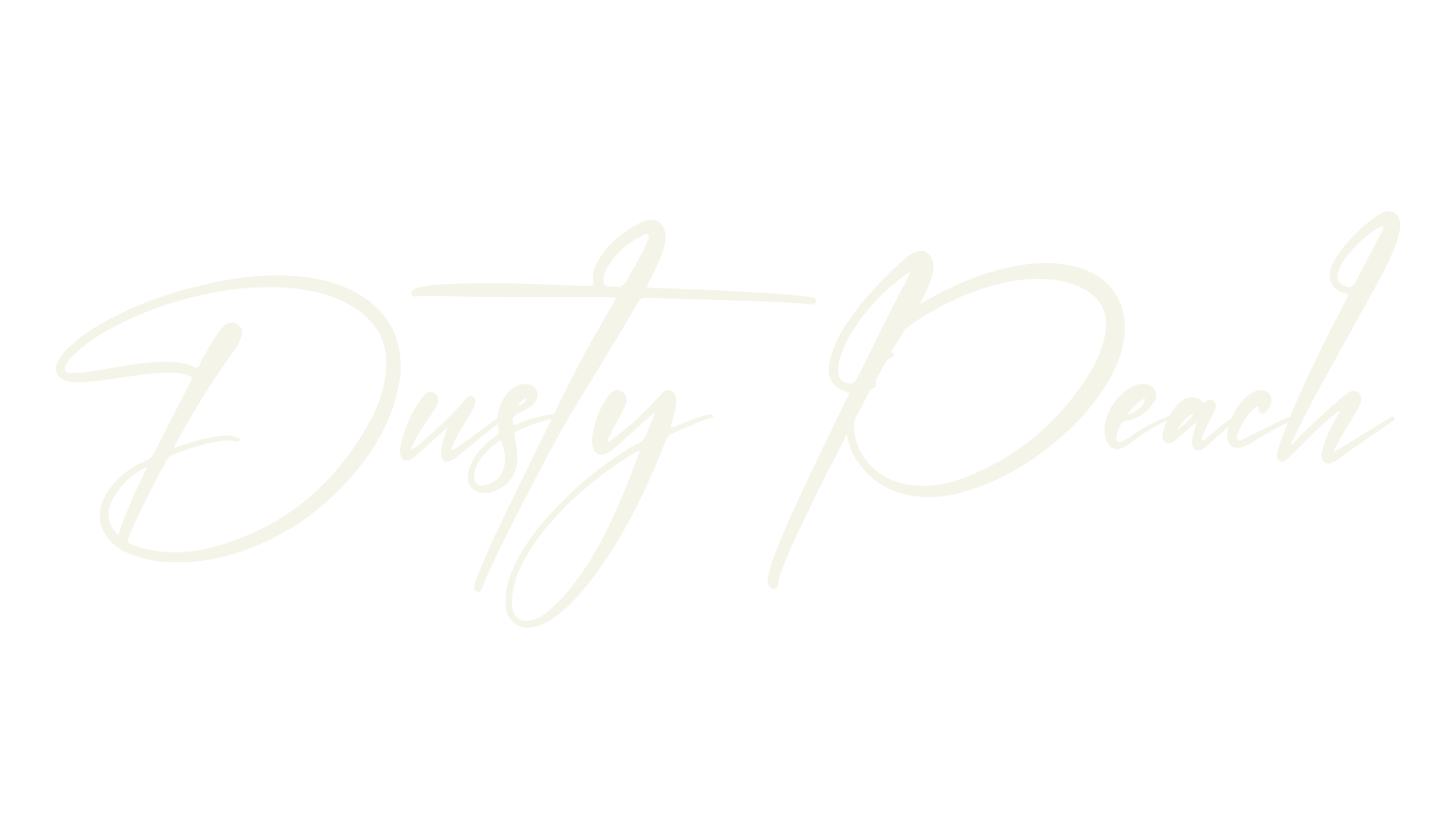 Dusty Peach, script font preview