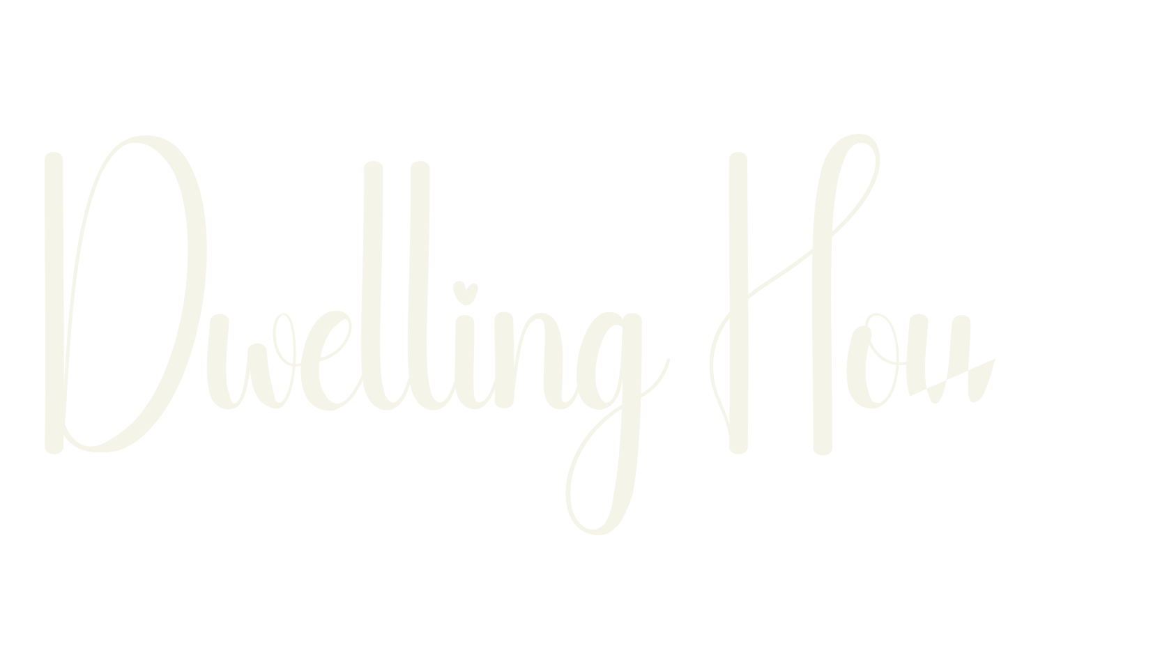 Dwelling House, calligraphy font preview