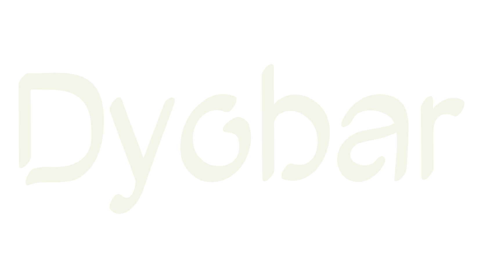 Dyobar, stencil font preview