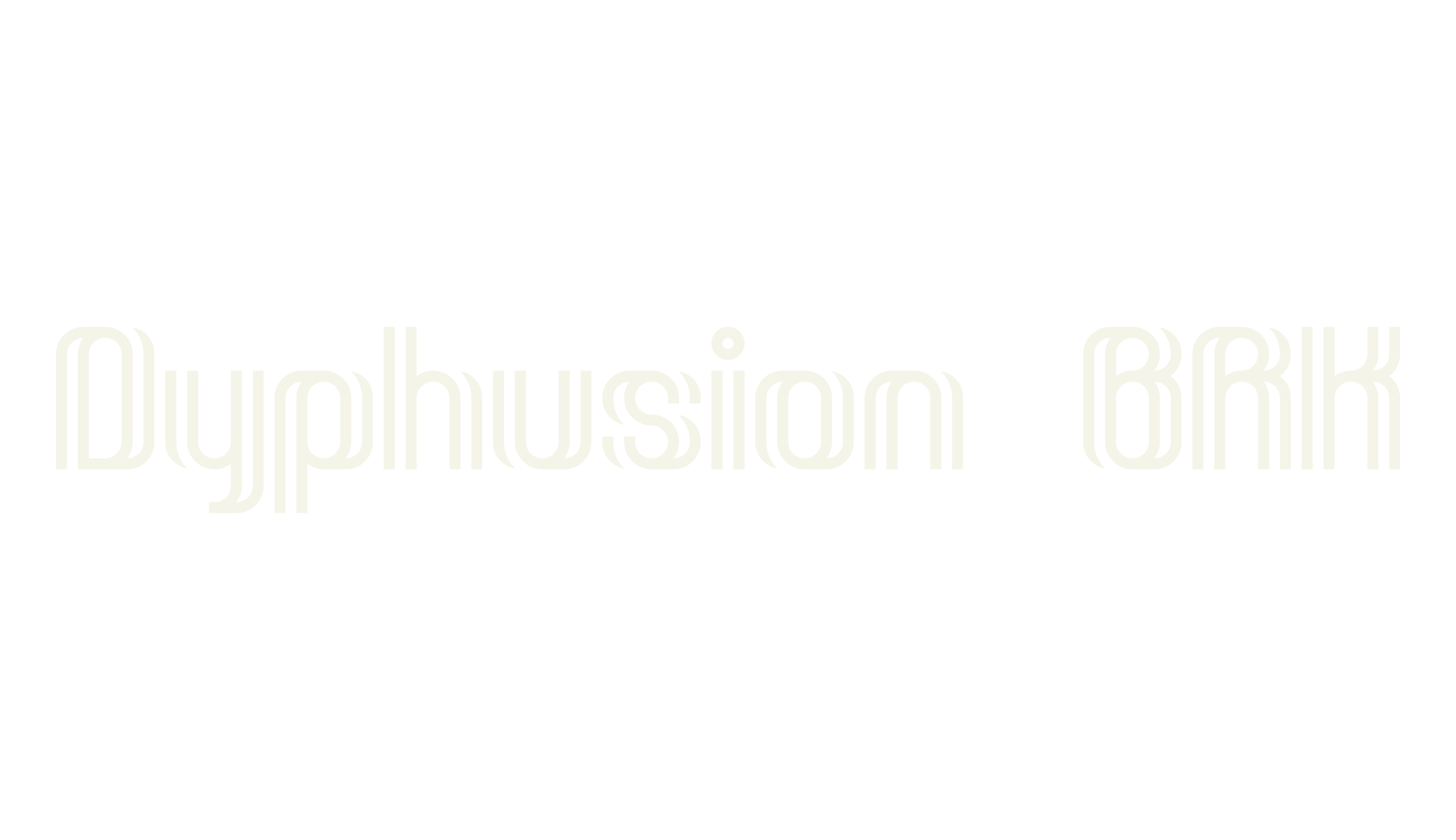 Dyphusion BRK, display font preview