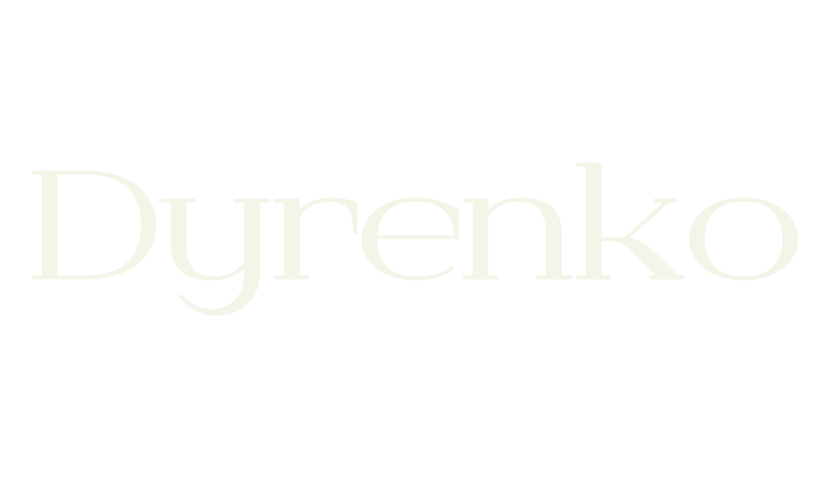 Dyrenko, serif font preview