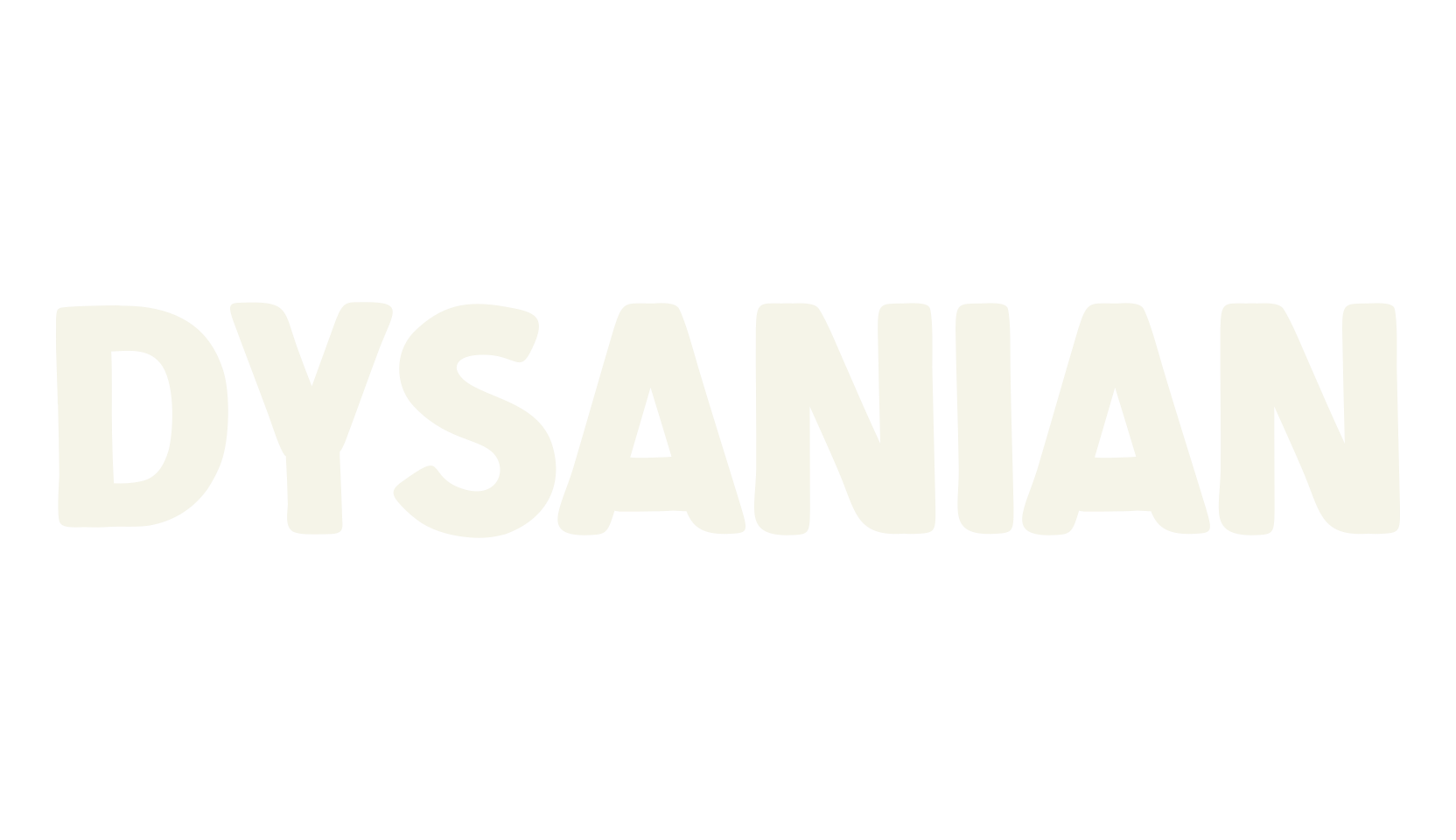 Dysanian, cursive font preview