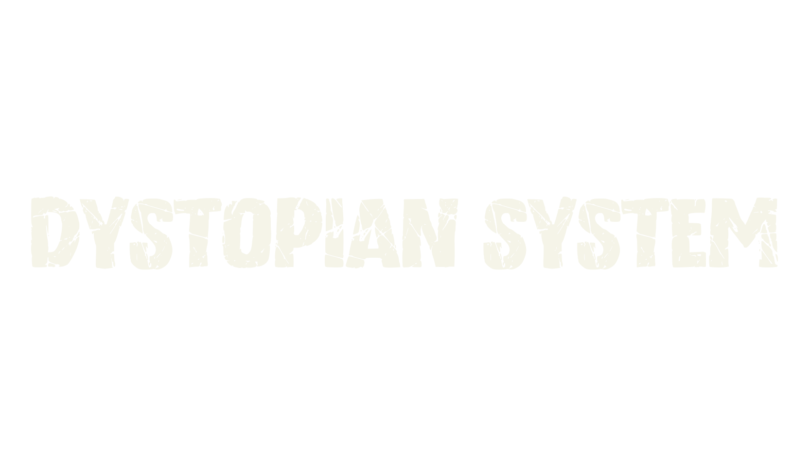 Dystopian System, unique font preview