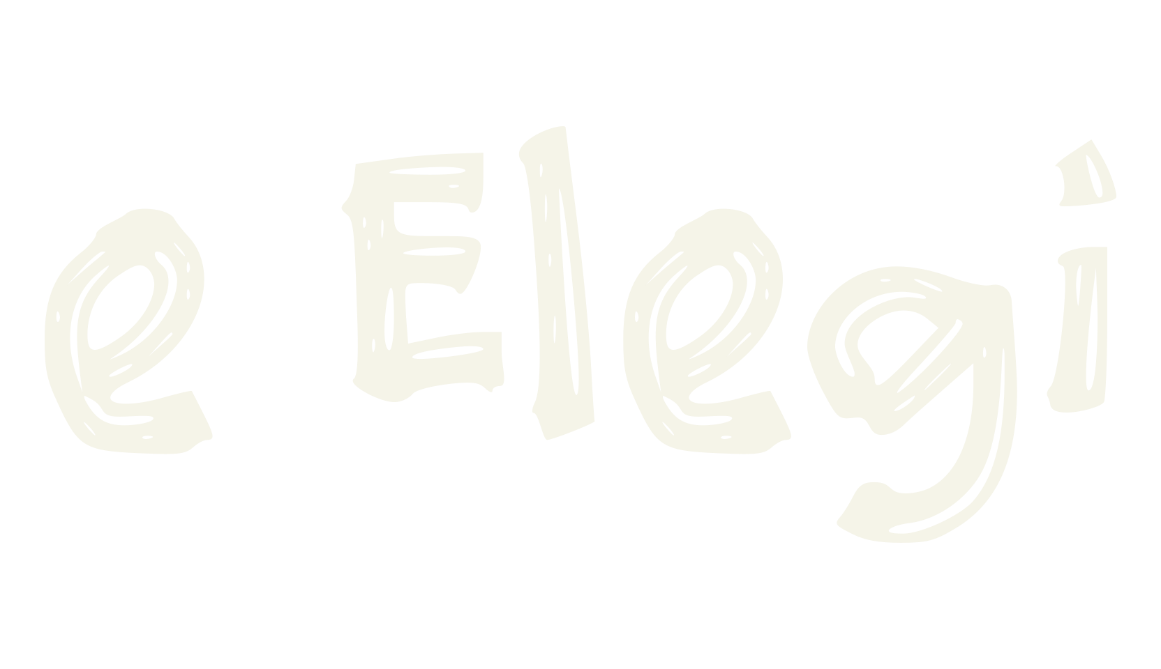 e Elegi, lettering font preview