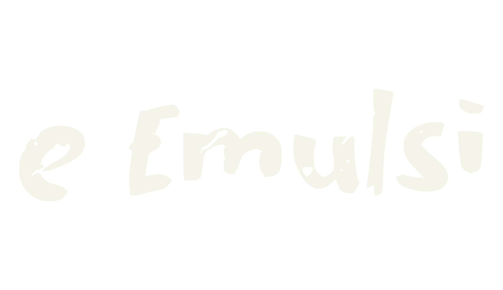 e Emulsi, liquid font preview