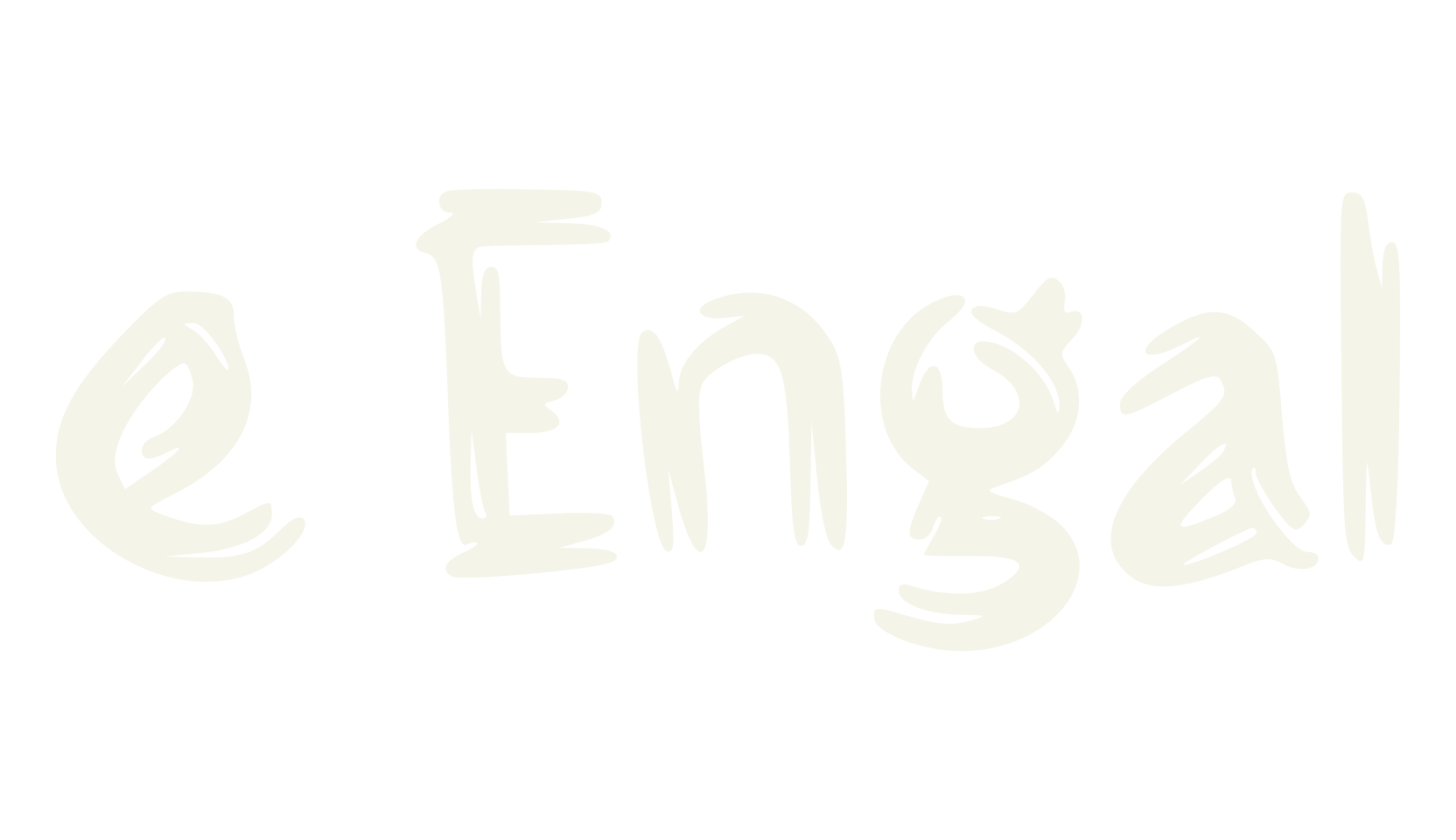 e Engal, fancy font preview
