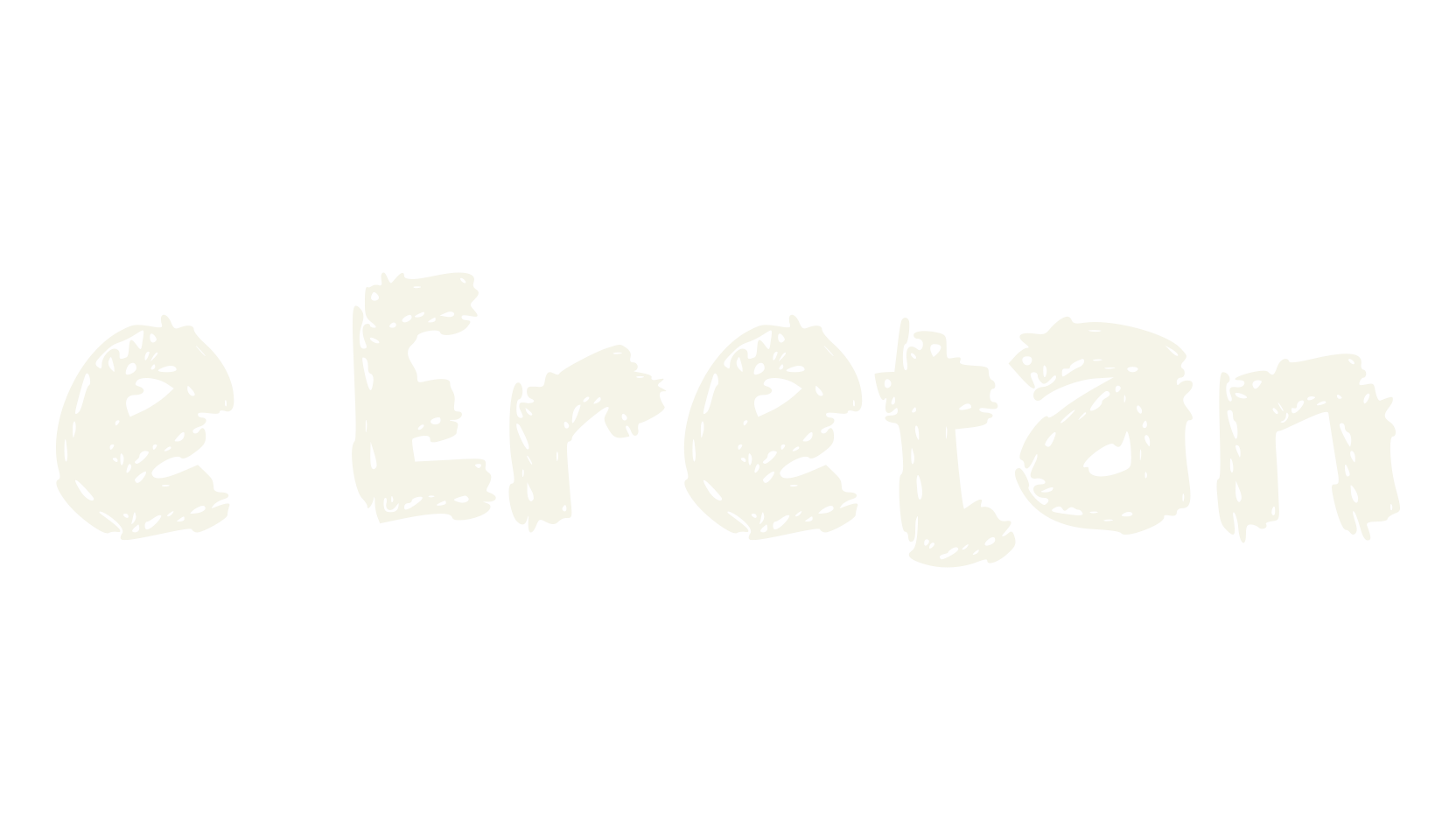 e Eretan, sketch font preview