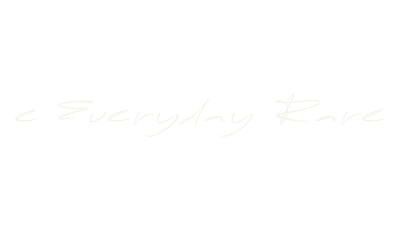 e Everyday Rare, handwriting font preview