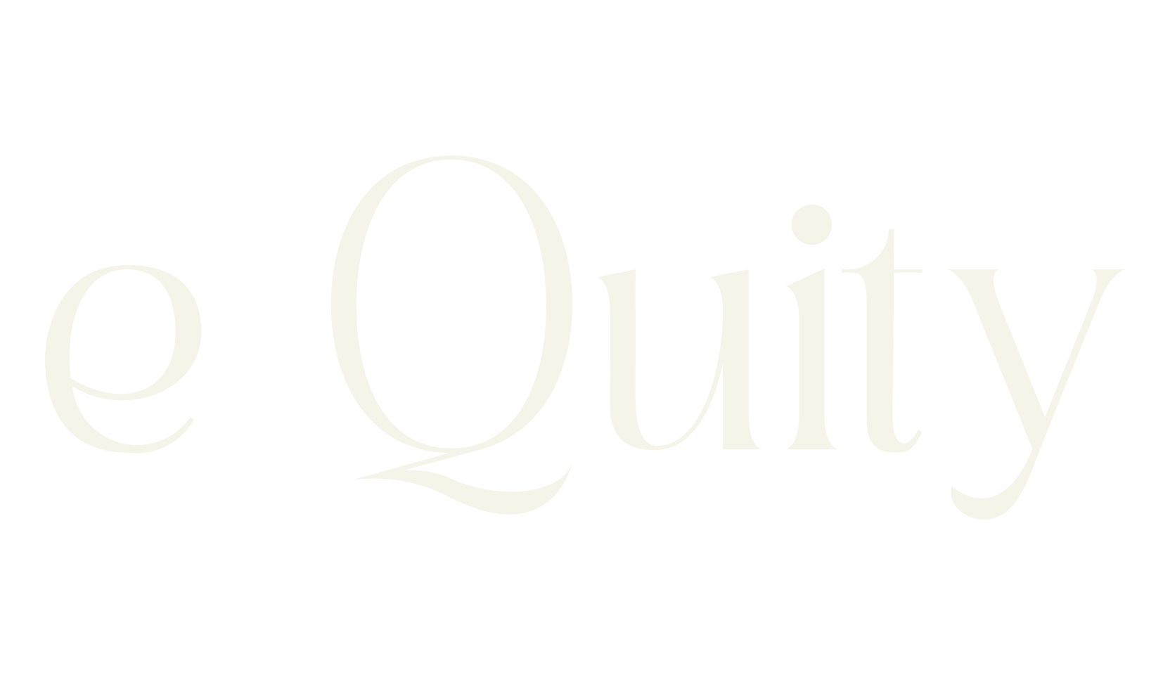 e Quity, serif font preview