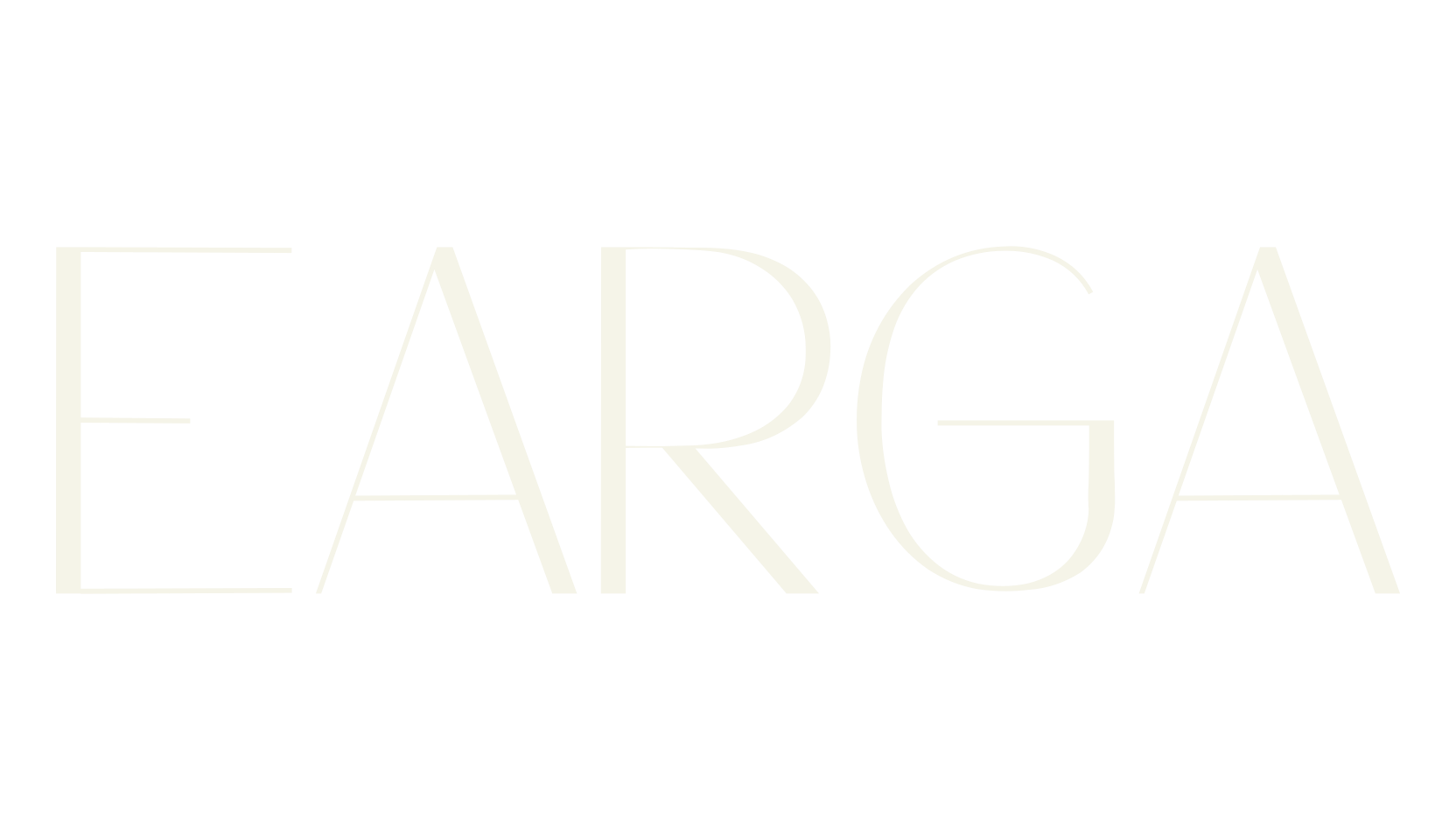 EARGA, art deco font preview