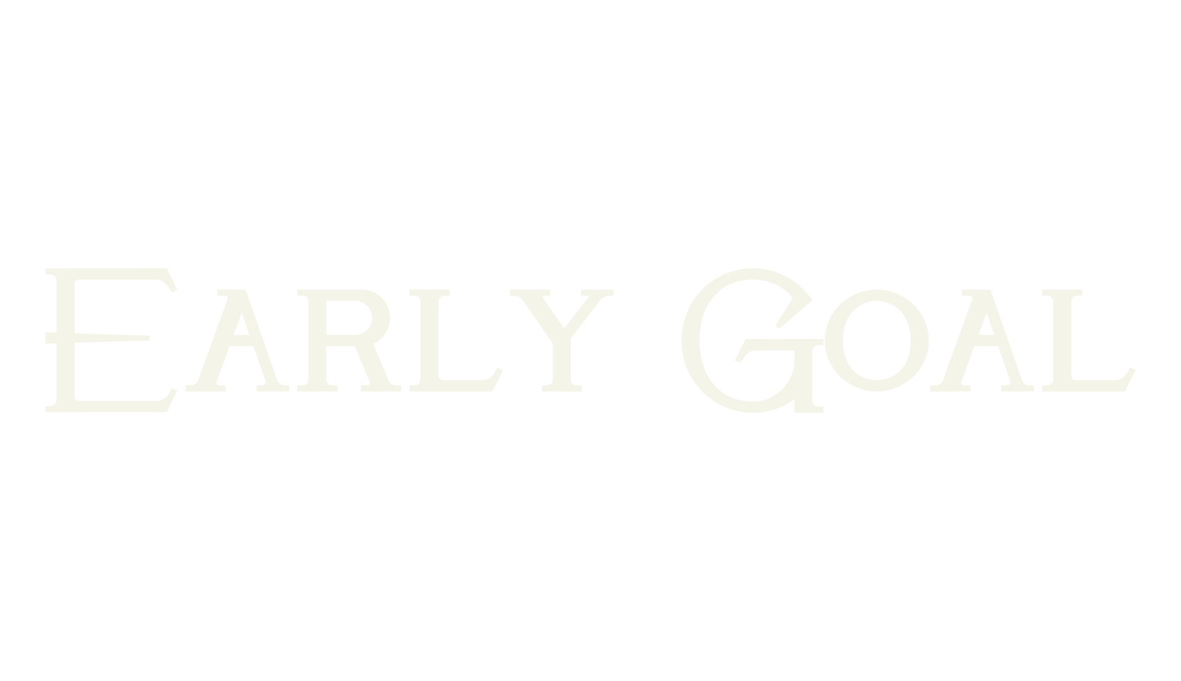 Early Goal, cool font preview