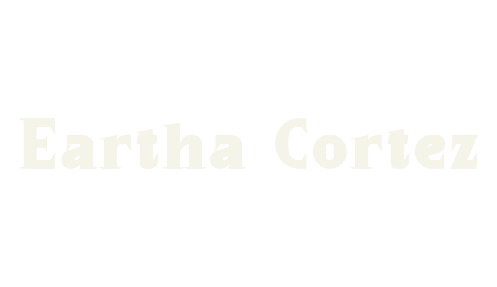 Eartha Cortez, modern font preview