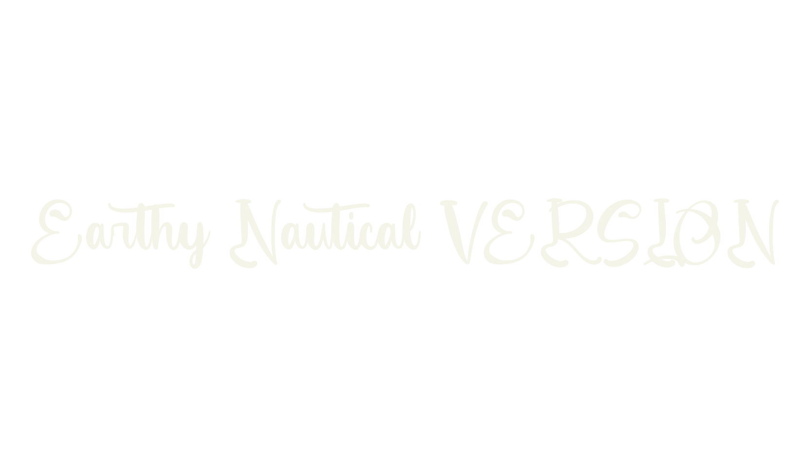 Earthy Nautical VERSION, script font preview
