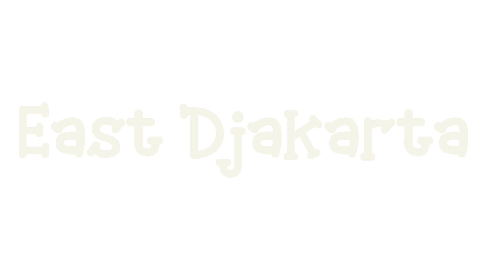 East Djakarta, cool font preview
