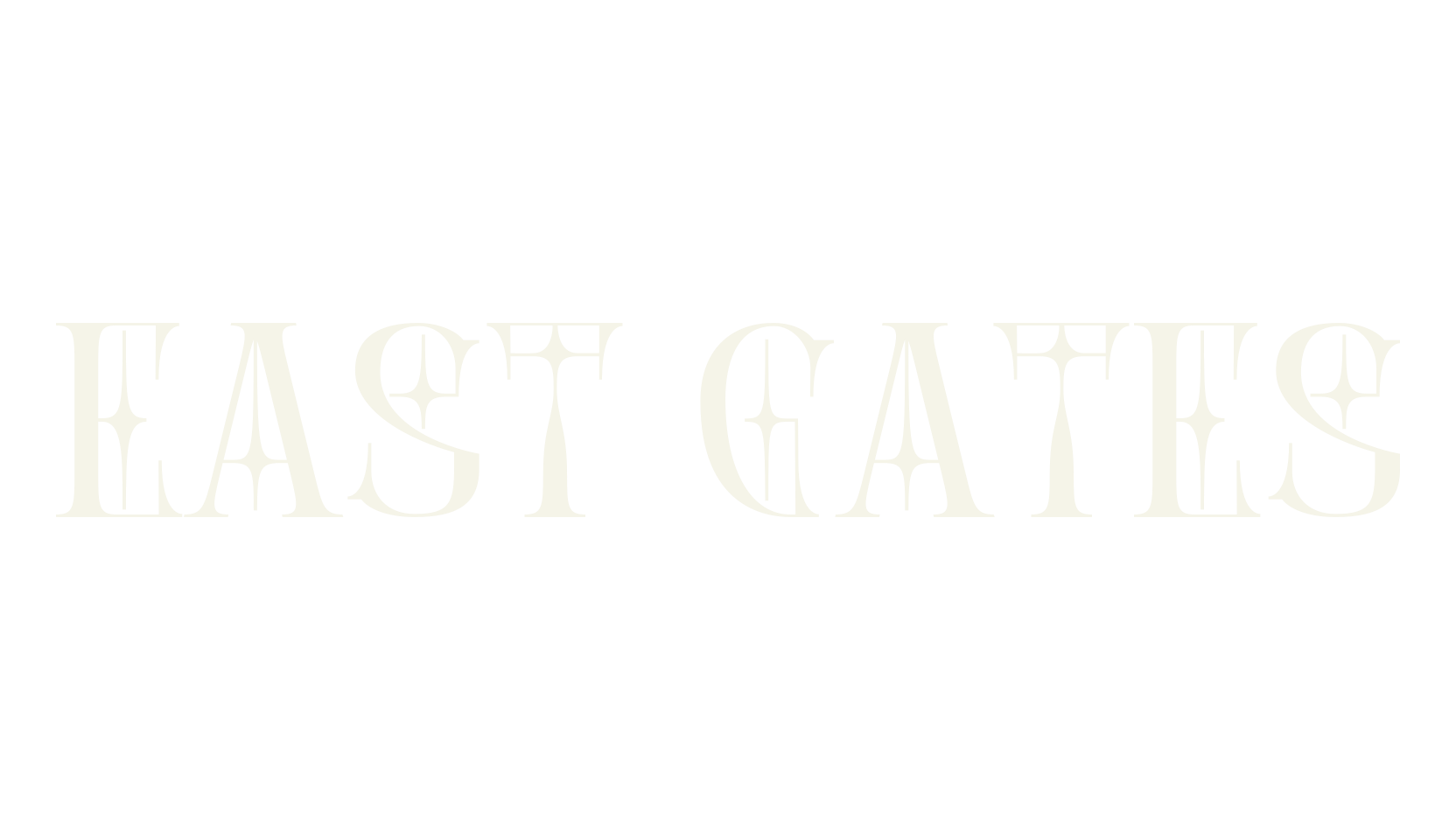 East Gates, serif font preview