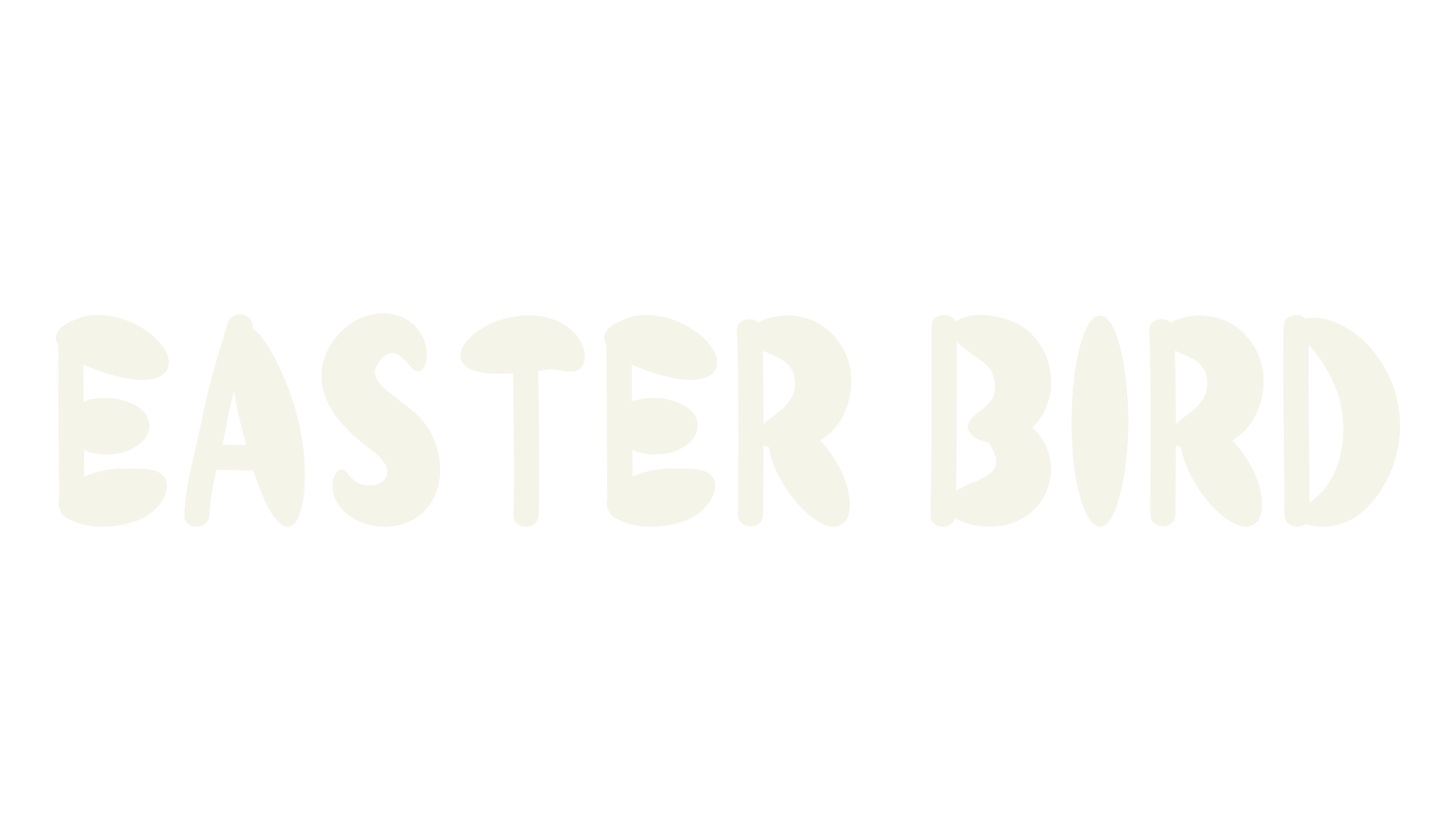 Easter Bird, easter font preview