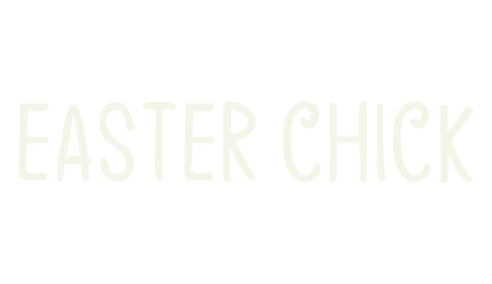 Easter Chick, easter font preview