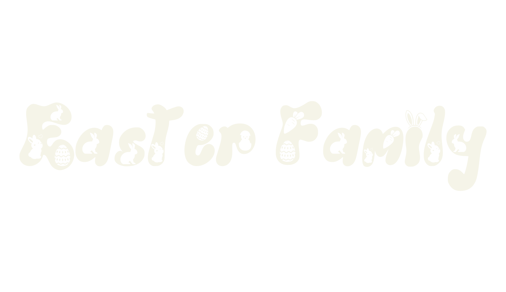 Easter Family, easter font preview