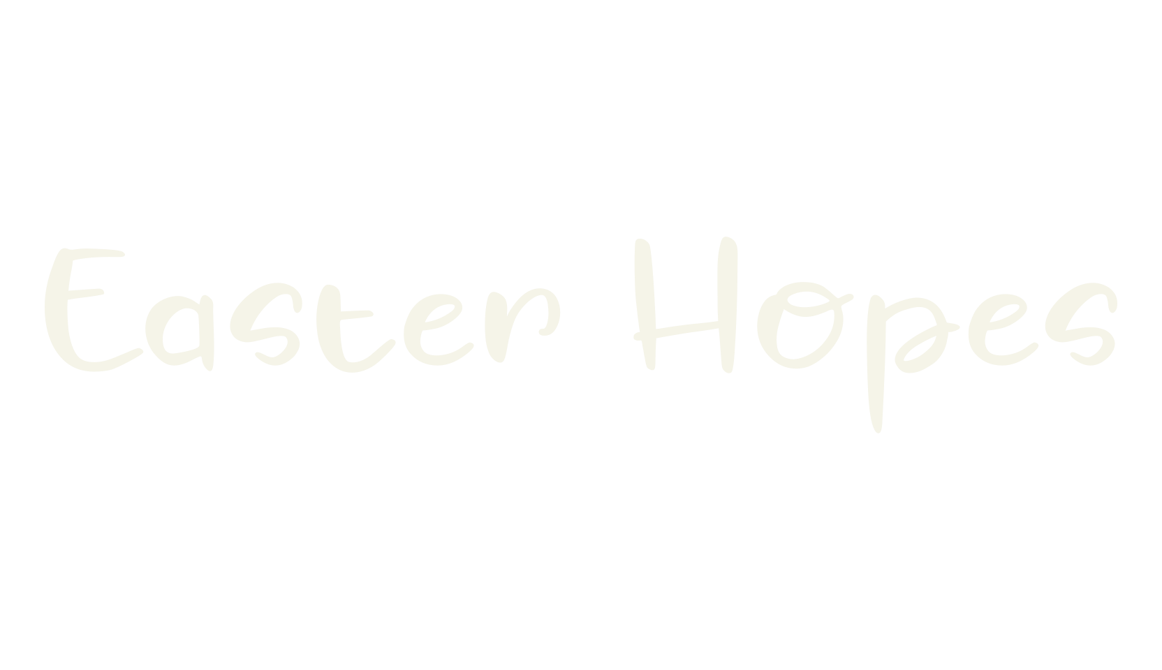 Easter Hopes, easter font preview