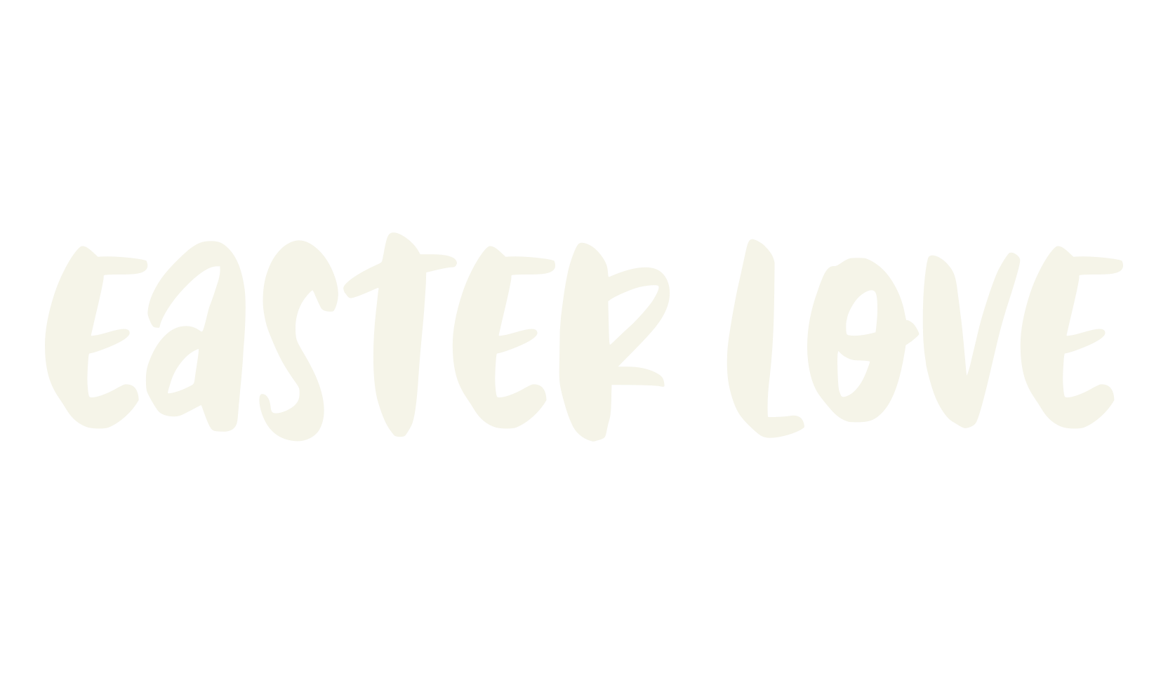 Easter Love, school font preview