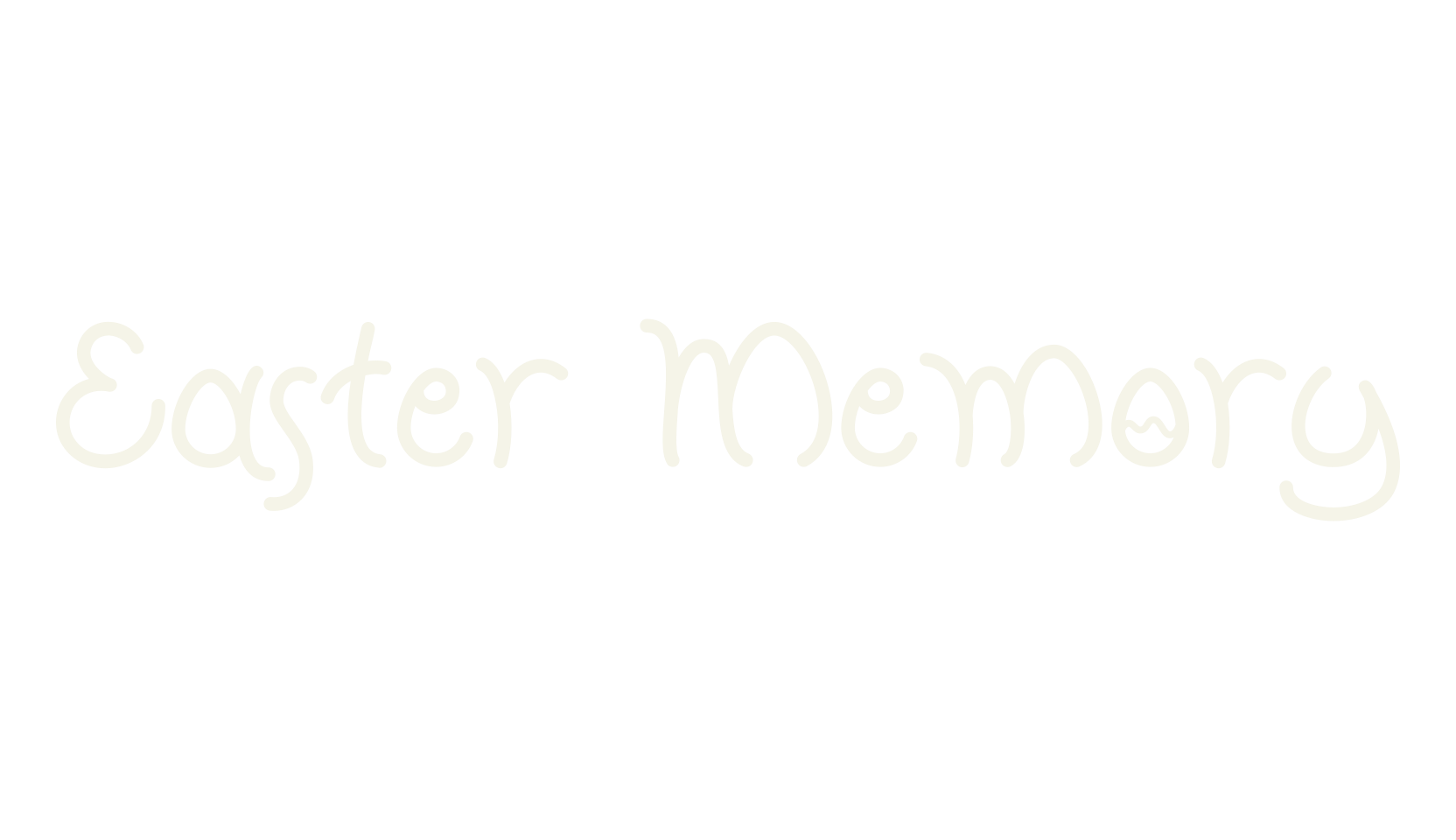 Easter Memory, easter font preview