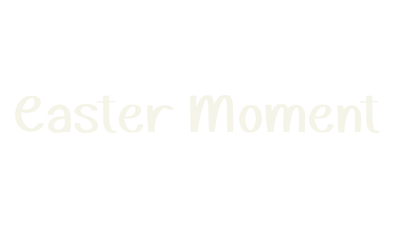 Easter Moment, easter font preview
