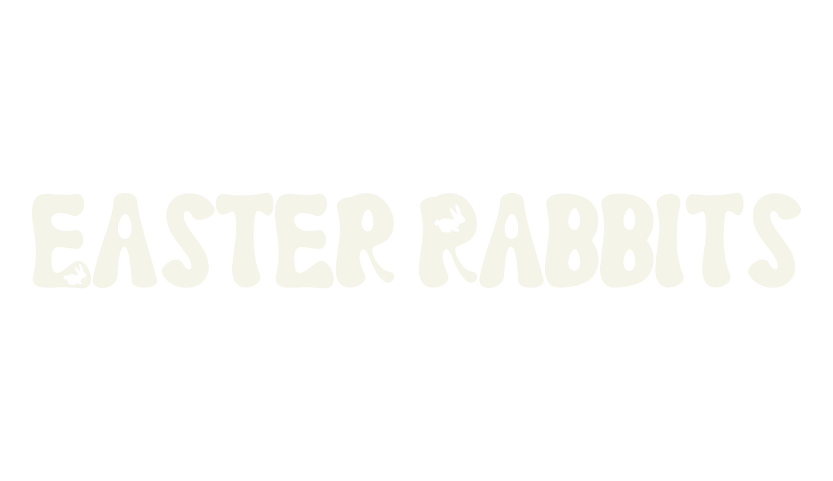 Easter Rabbits, easter font preview