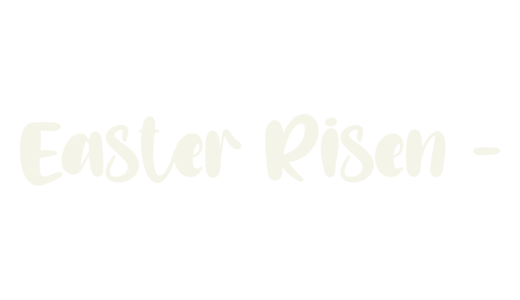Easter Risen -, cute font preview