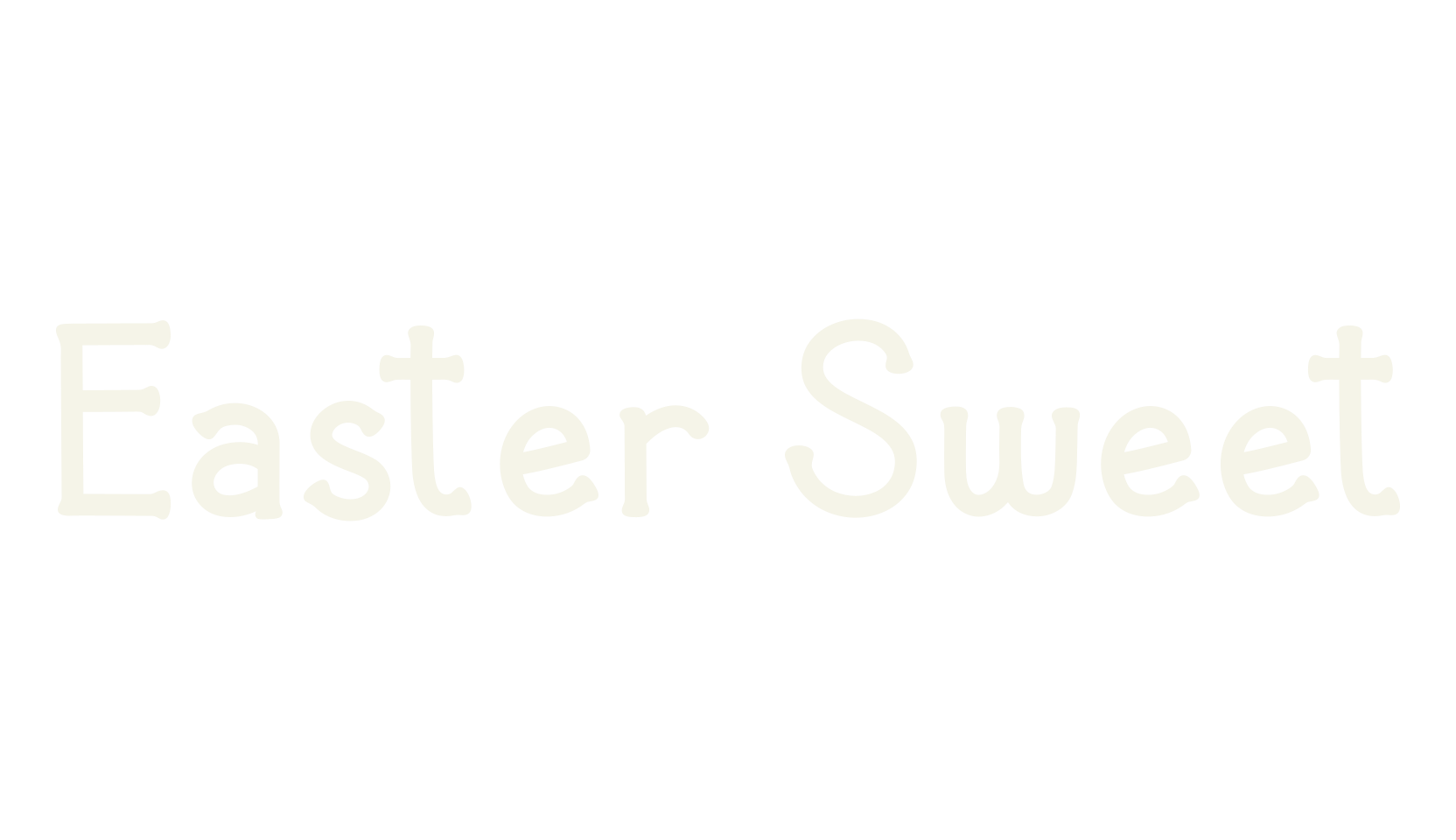Easter Sweet, easter font preview