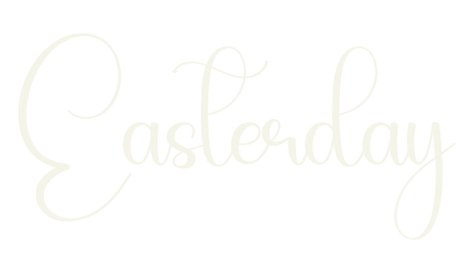 Easterday, calligraphy font preview