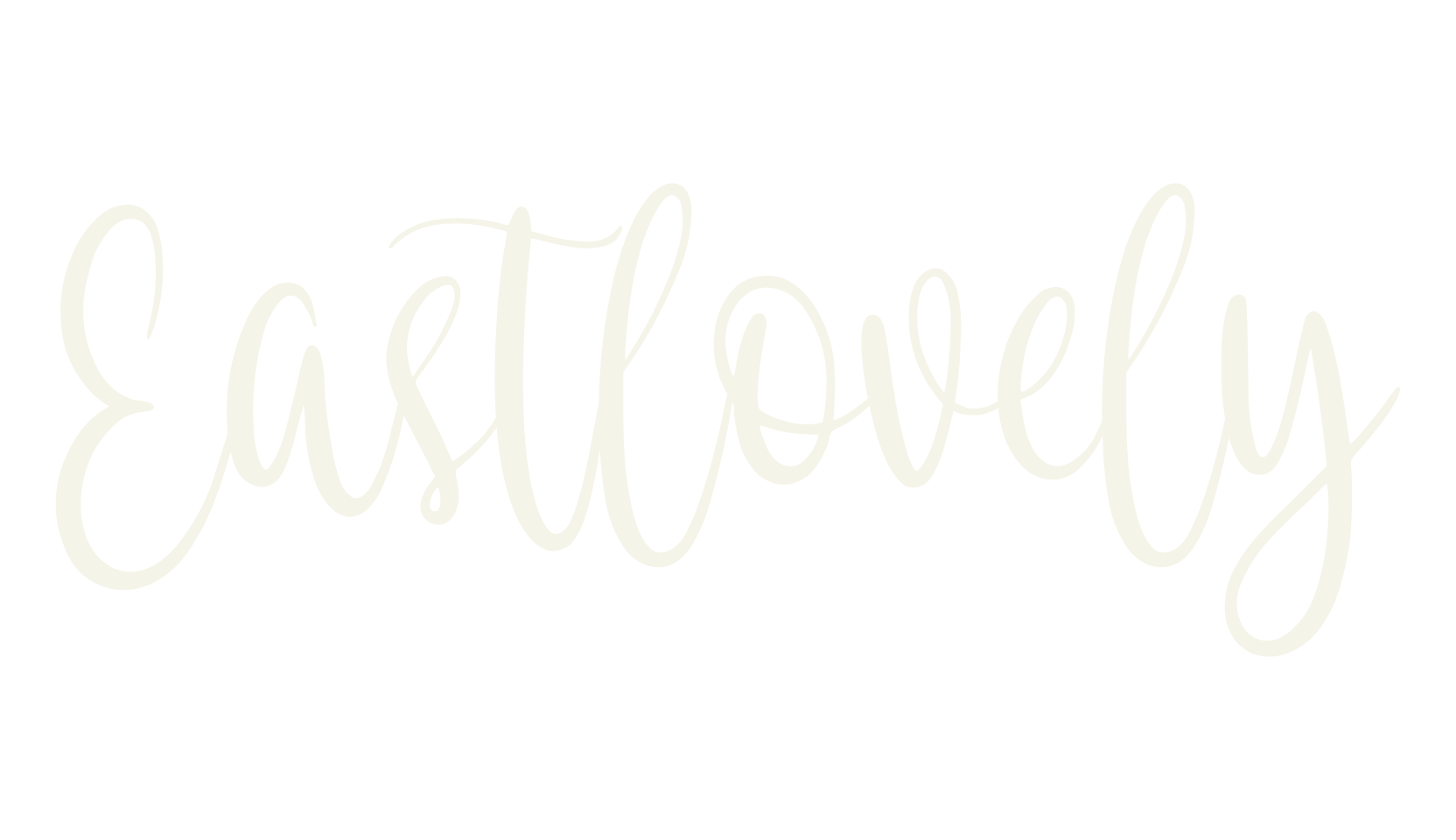 Eastlovely, cursive font preview