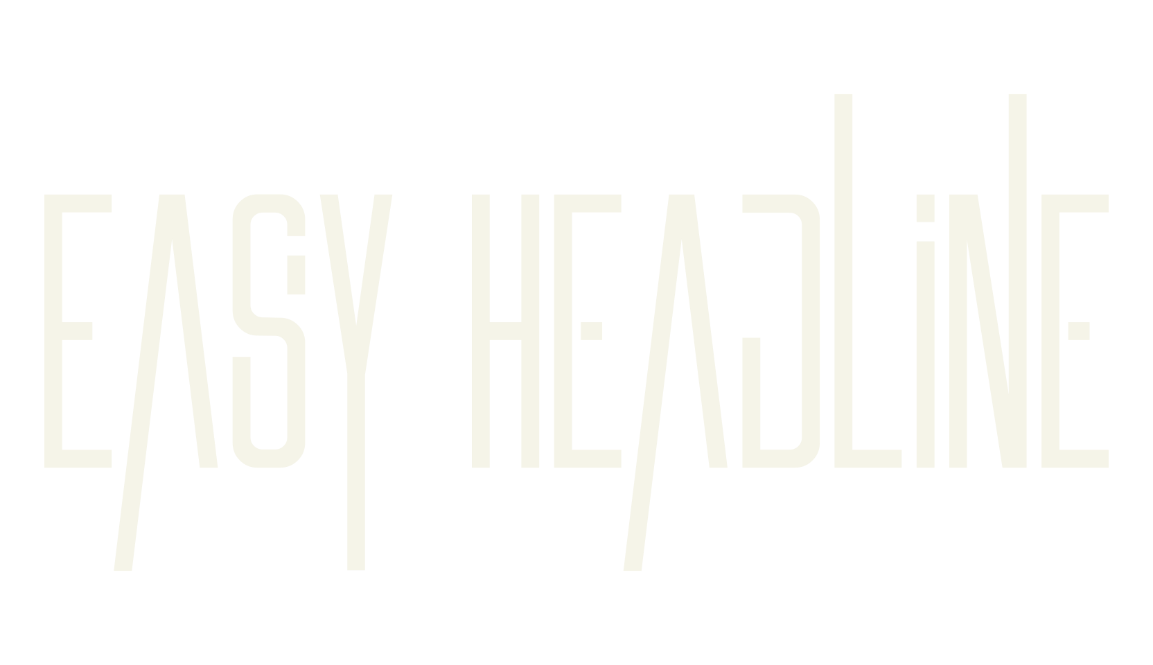 Easy Headline, movies font preview