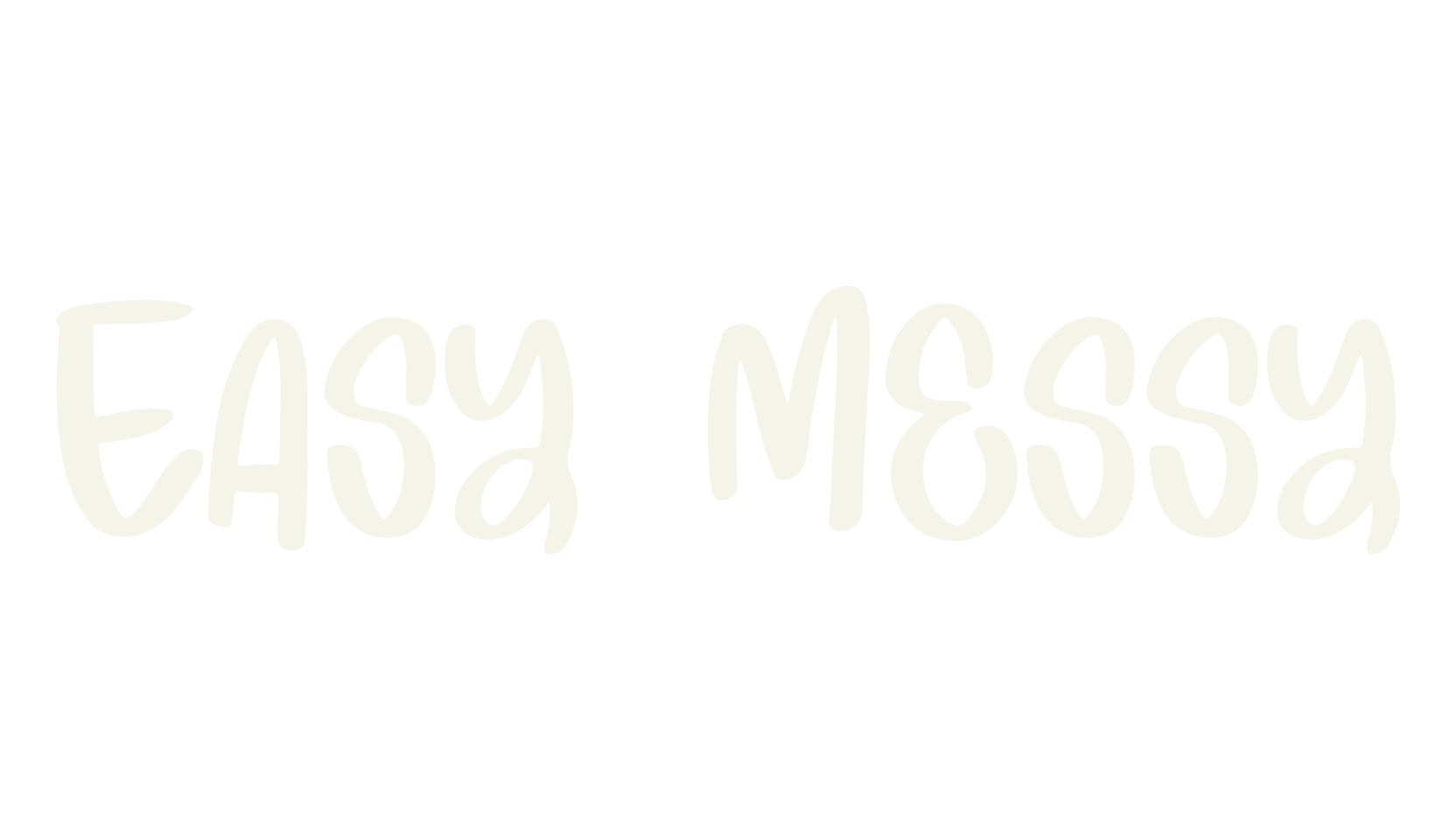 Easy Messy, messy font preview
