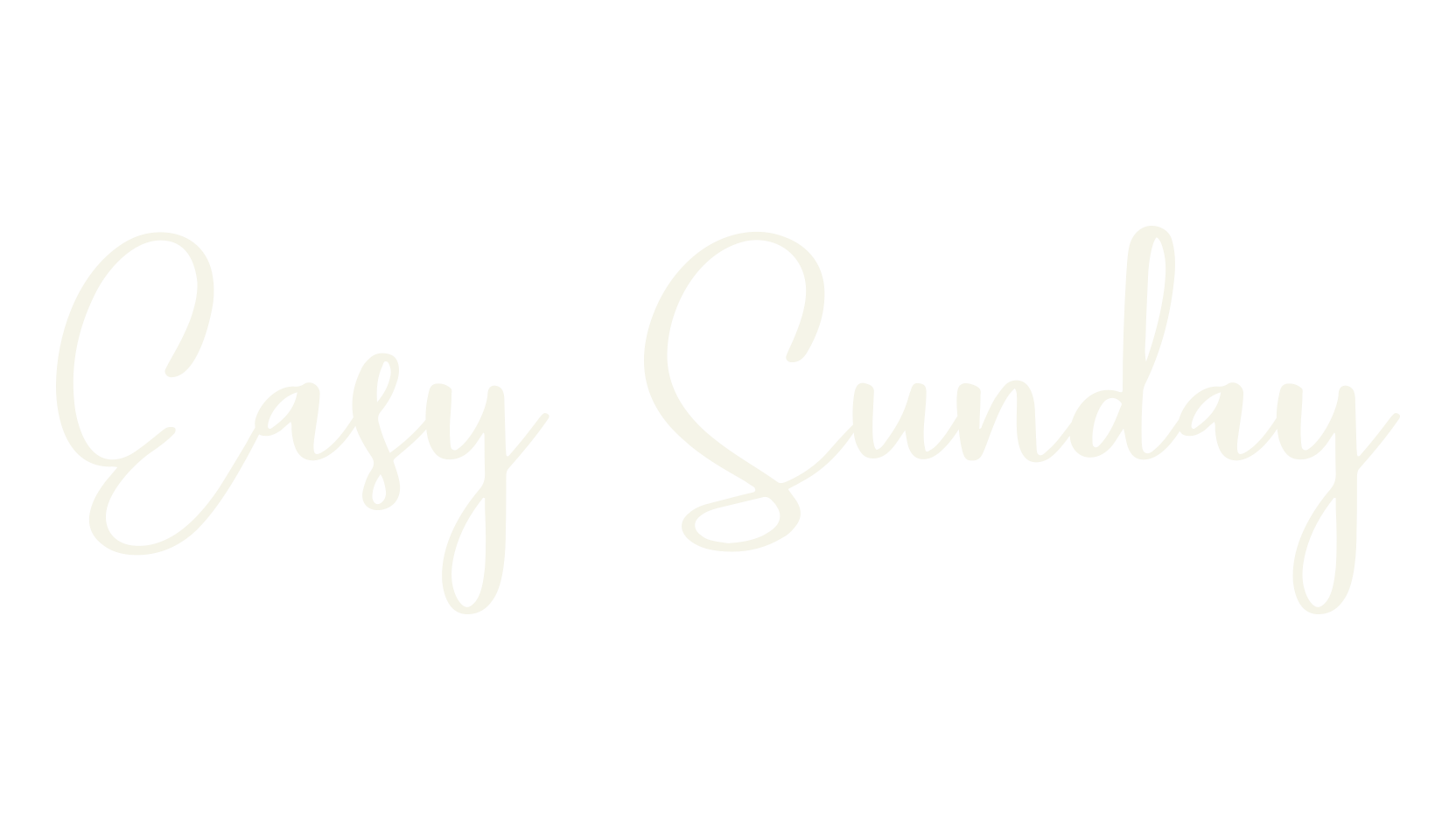 Easy Sunday, handwriting font preview
