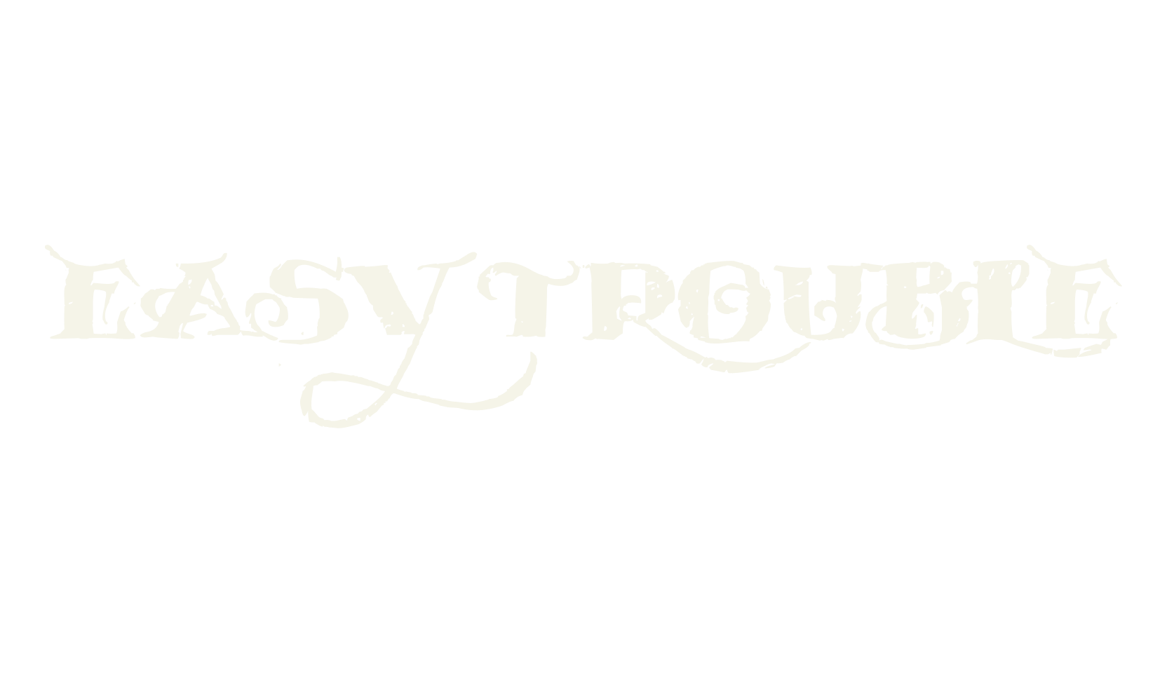 EASY TROUBLE, display market font preview