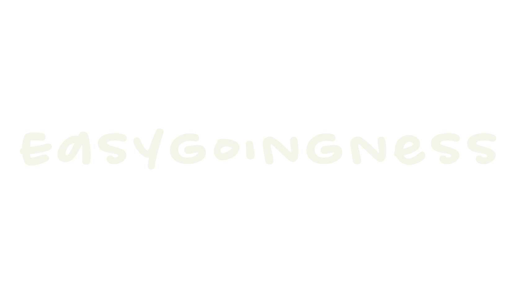 Easygoingness, handwritten font preview