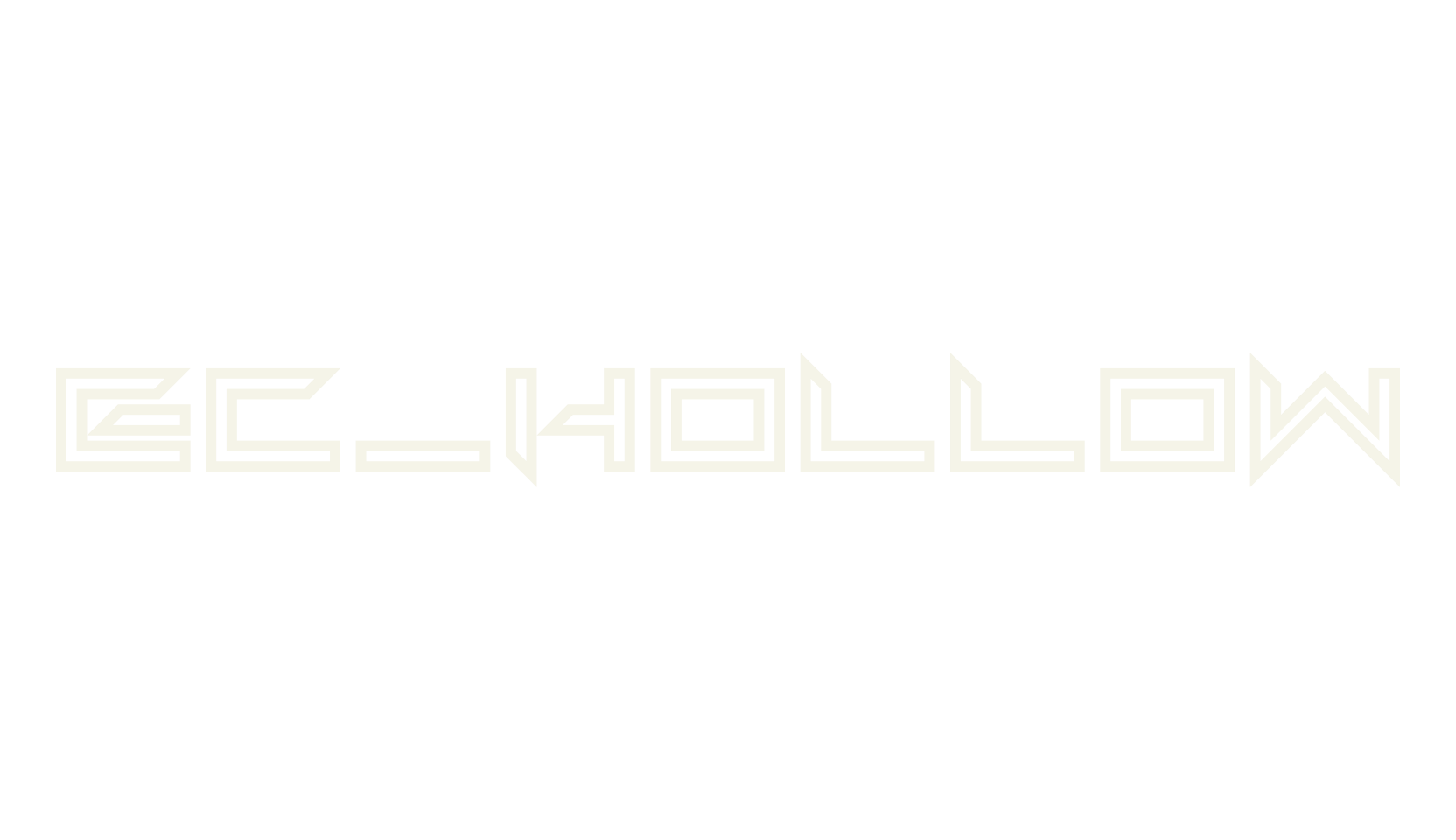 EC_Hollow, creative font preview