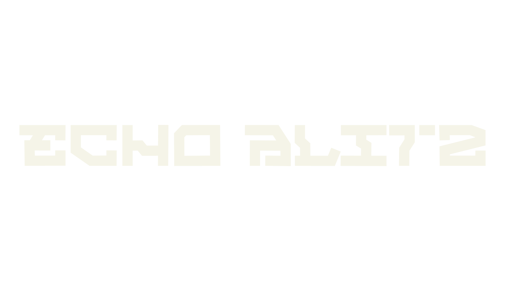 Echo Blitz, cyberpunk font preview
