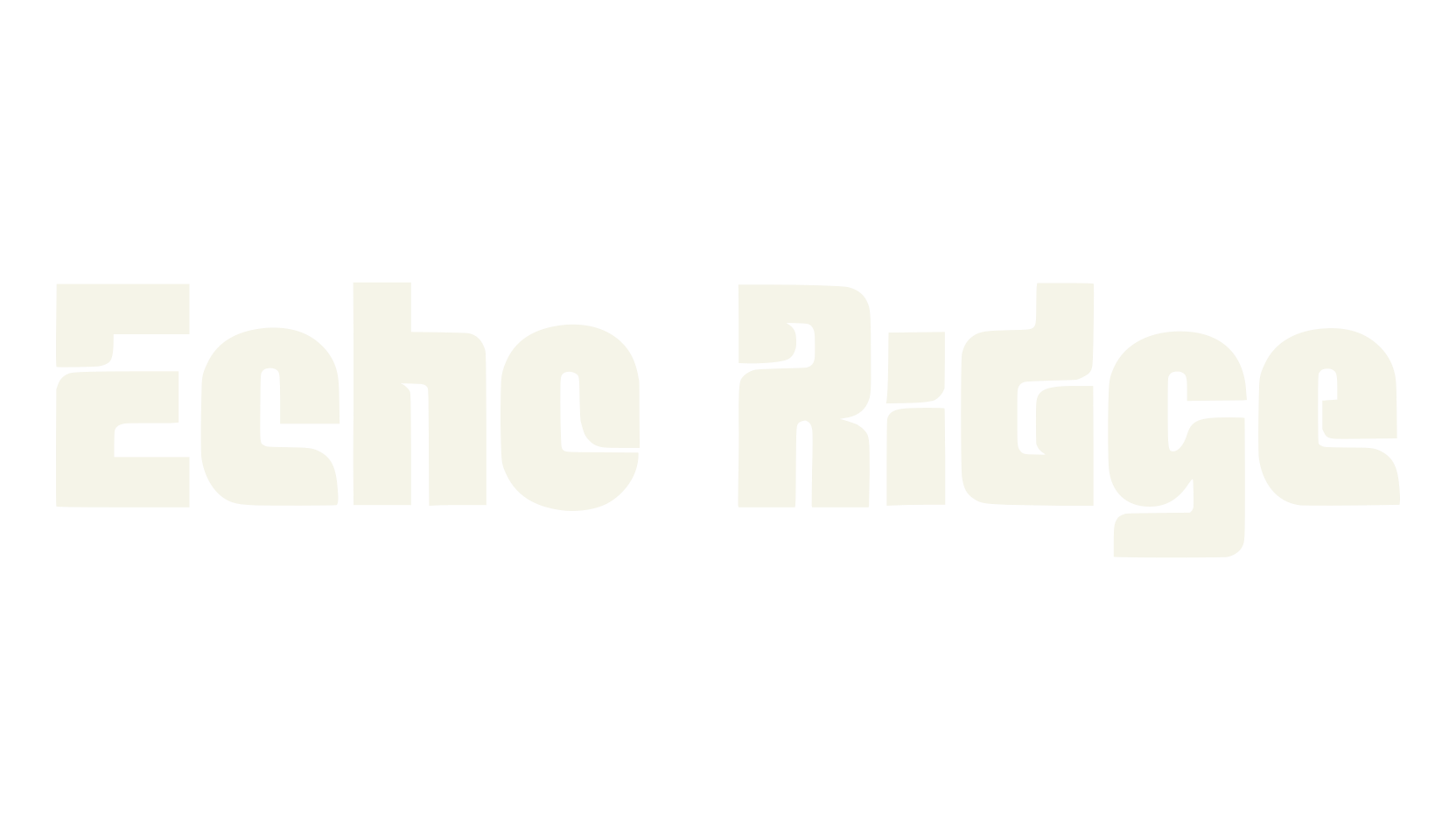 Echo Ridge, bold font preview