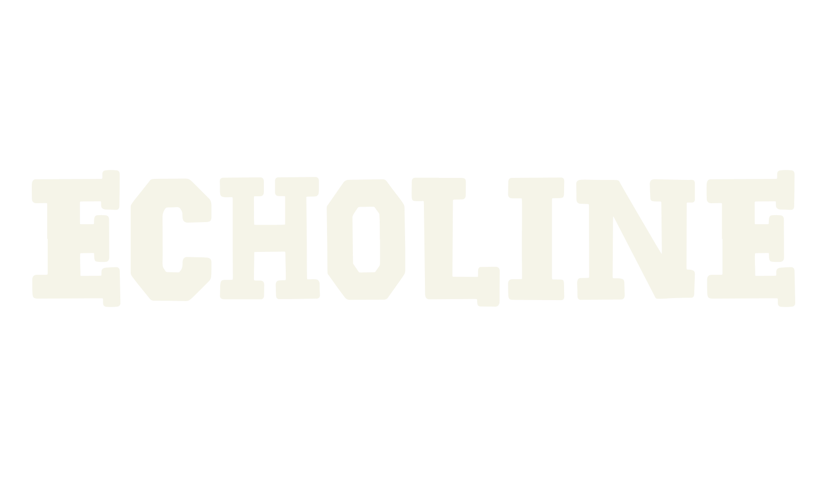Echoline, old western font preview