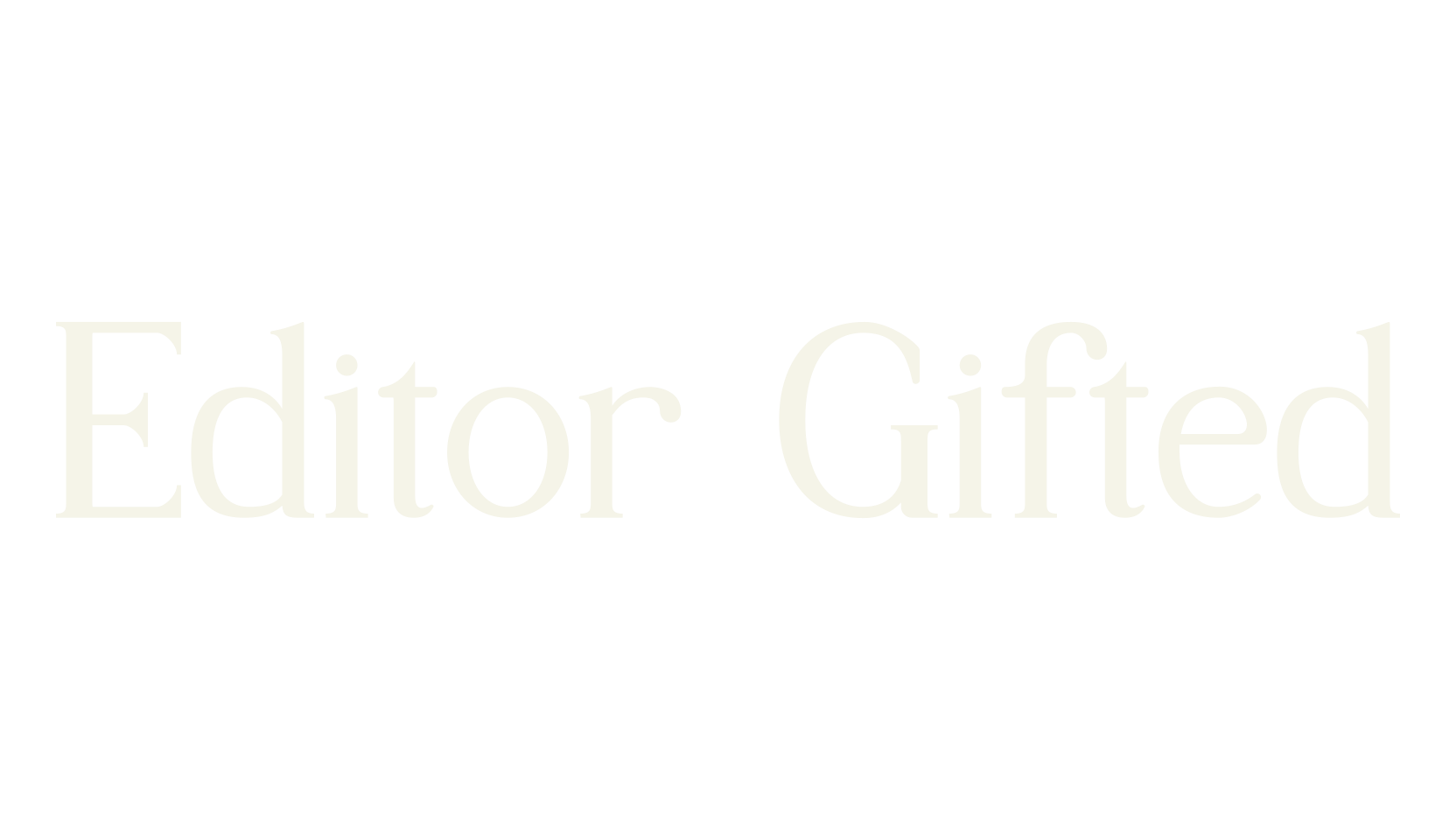 Editor Gifted, thin font preview