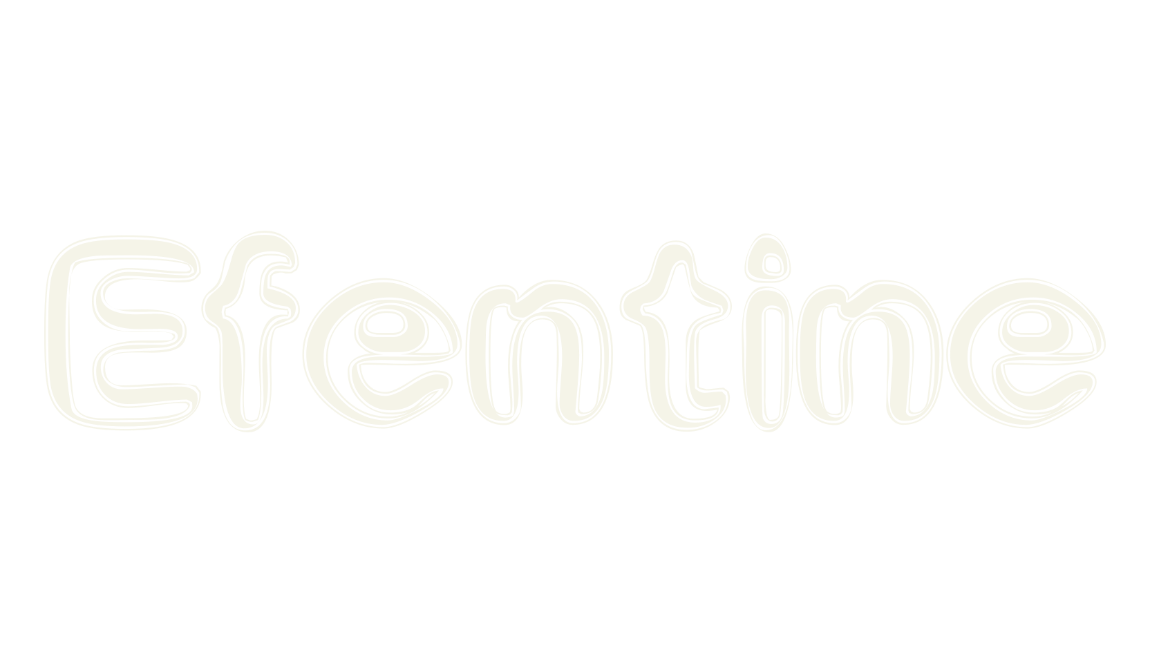 Efentine, display market font preview